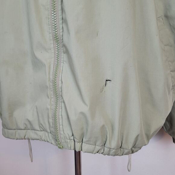 Vintage Pro Player Jacket Mens XXL Khaki Oakland Raiders Zip Hooded 90s WORN - Picture 14 of 16